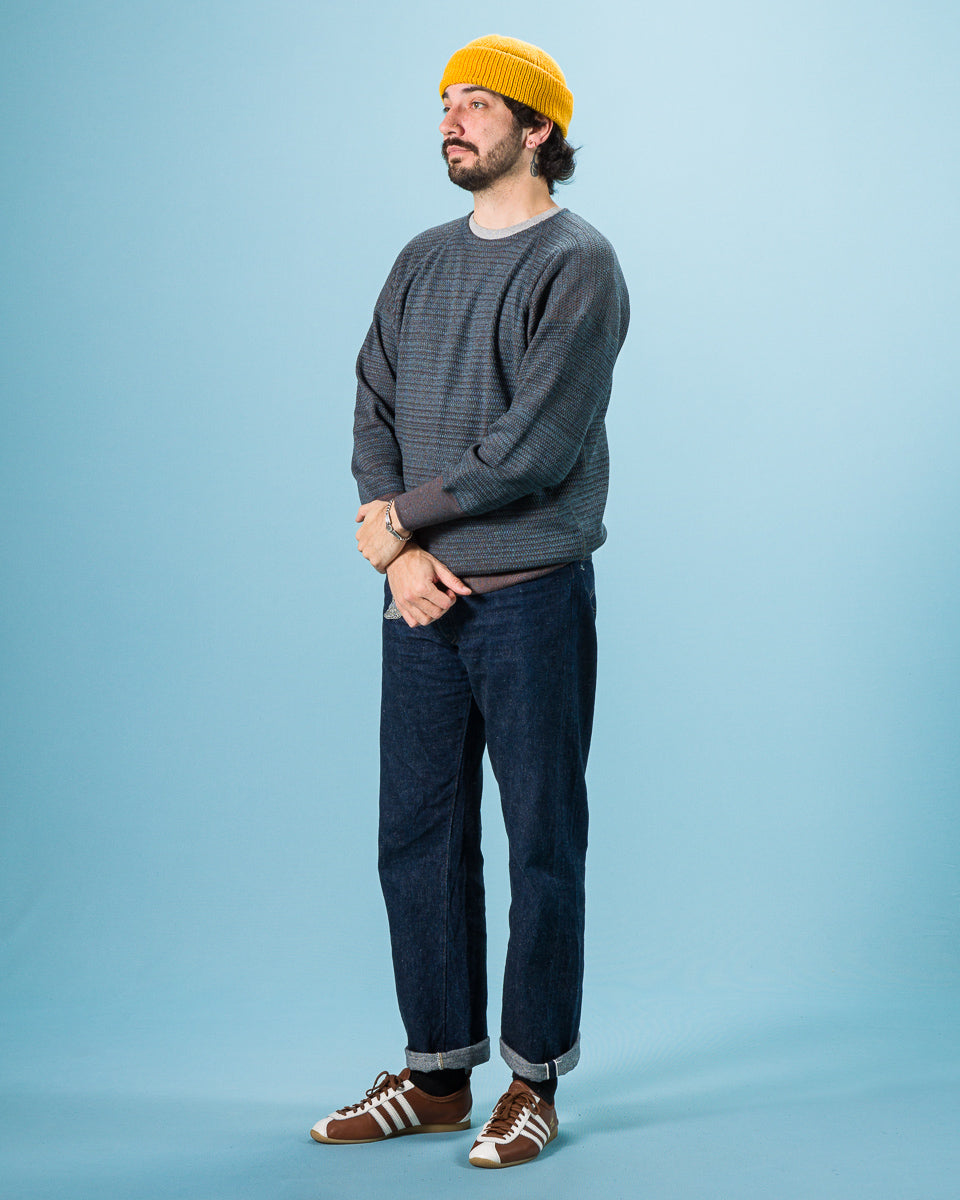 Olde Homesteader Tweedish Thermal Crewneck - Dark Blue - Standard & Strange