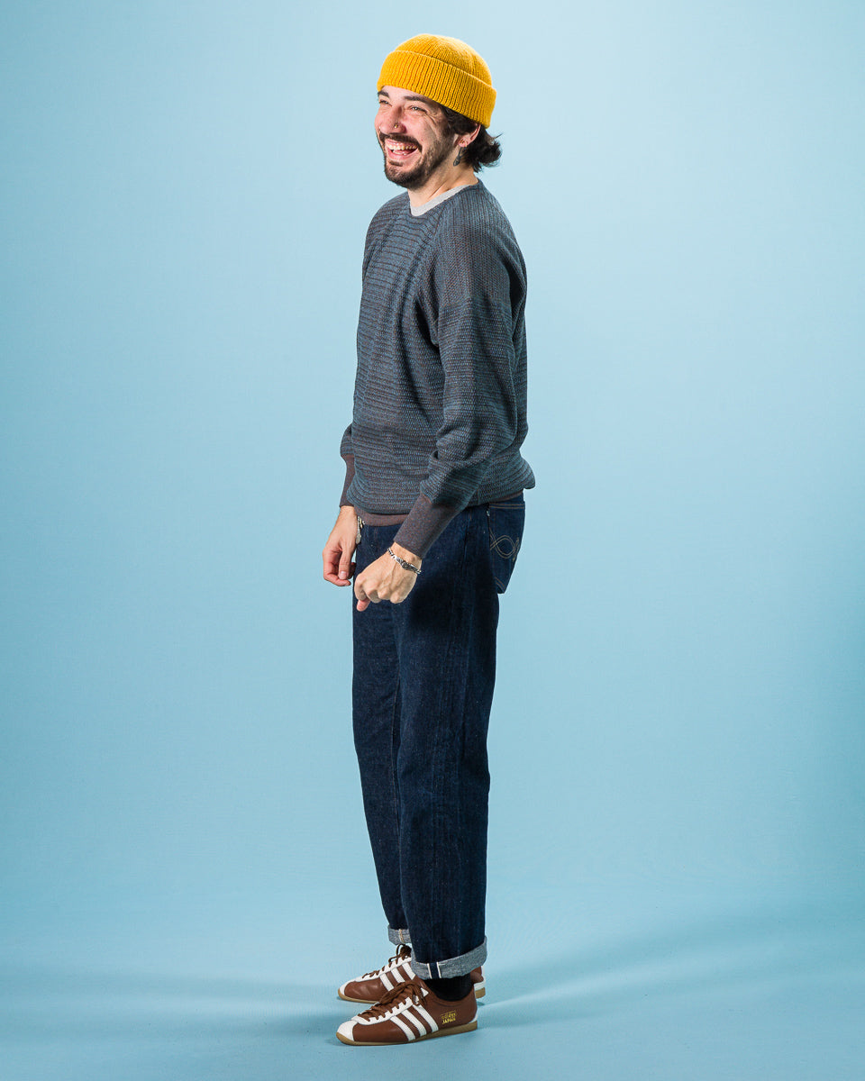 Olde Homesteader Tweedish Thermal Crewneck - Dark Blue - Standard & Strange