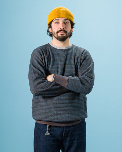 Olde Homesteader Tweedish Thermal Crewneck - Dark Blue - Standard & Strange