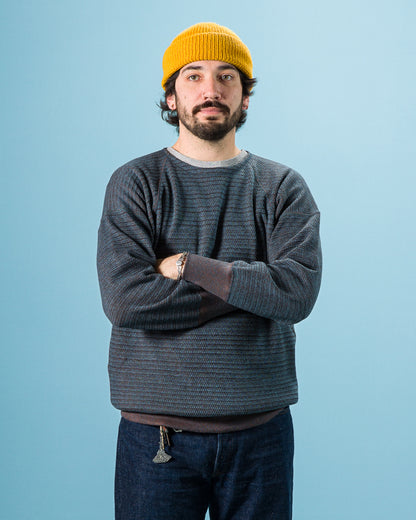 Olde Homesteader Tweedish Thermal Crewneck - Dark Blue - Standard & Strange