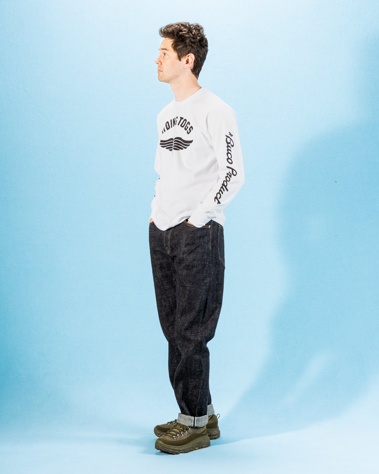 トップス THE TOE denim setup S size White 15.5 oz Relax Fit Jeans - Slub Nep Denim – Standard & Strange