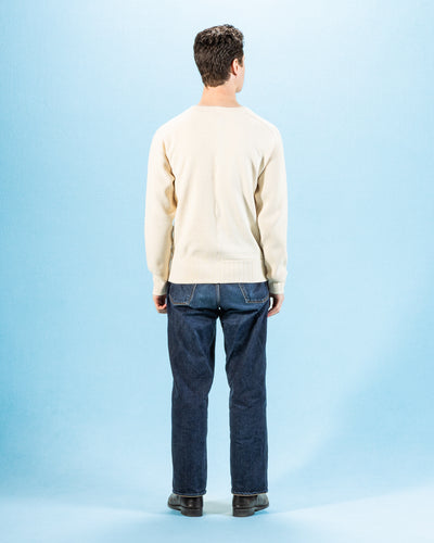 Nigel Cabourn Army Crew L/S - Ivory Jersey Mix - Standard & Strange