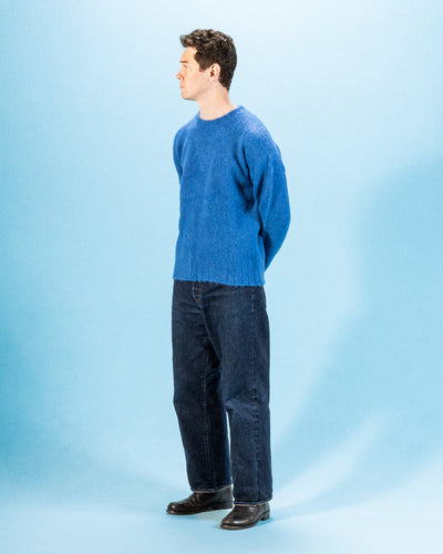 Monitaly Shaggy Alpaguan Crewneck - Blue - Standard & Strange