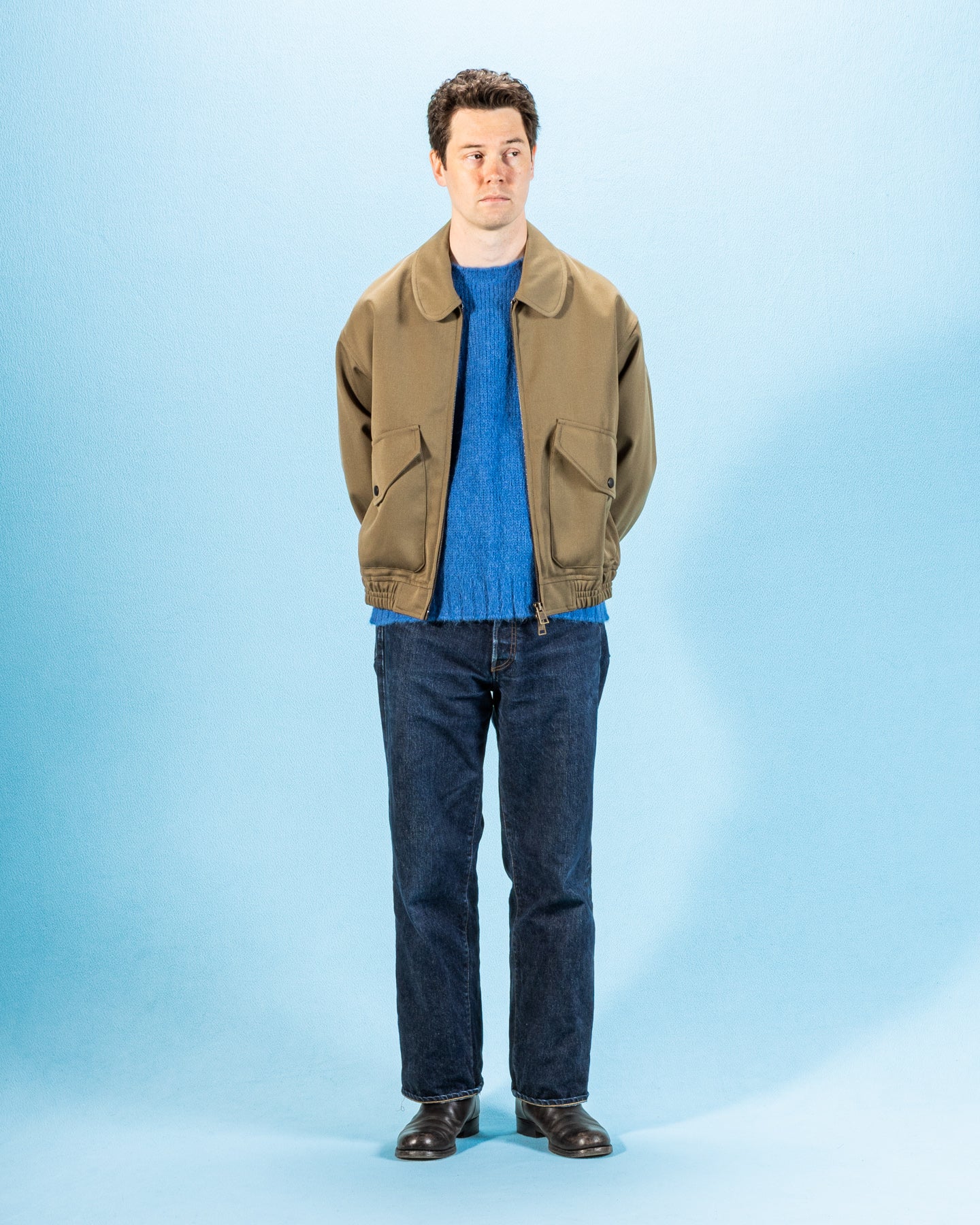 CWE Blouson - Mustard Italian Gabardine – Standard & Strange