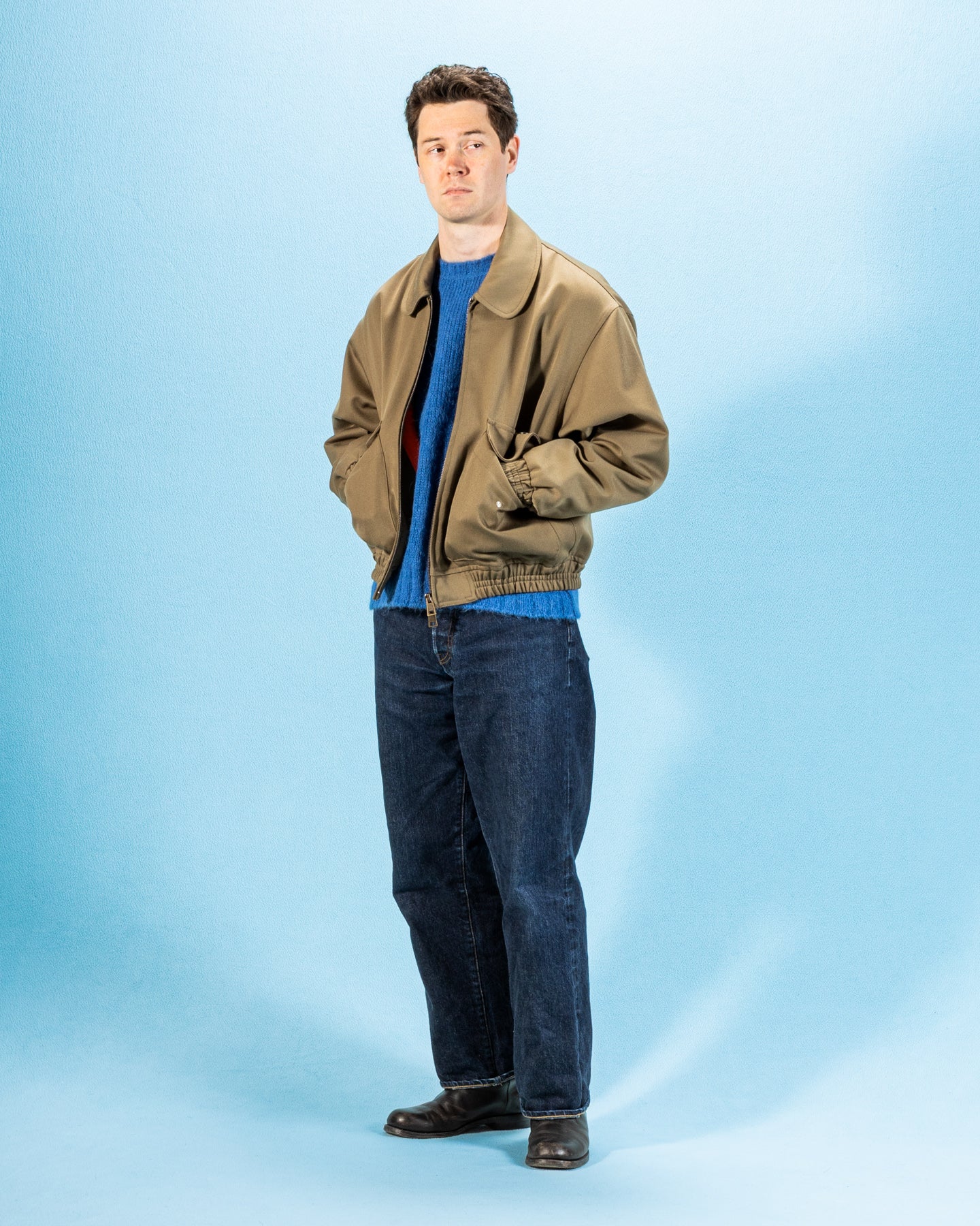 CWE Blouson - Mustard Italian Gabardine – Standard & Strange