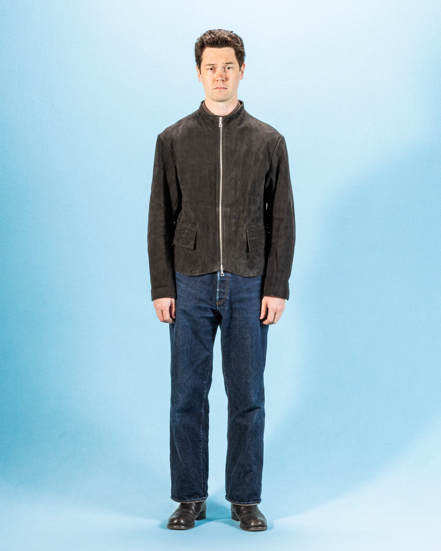 Gilet Jacket - Espresso Buffalo Calf Roughout