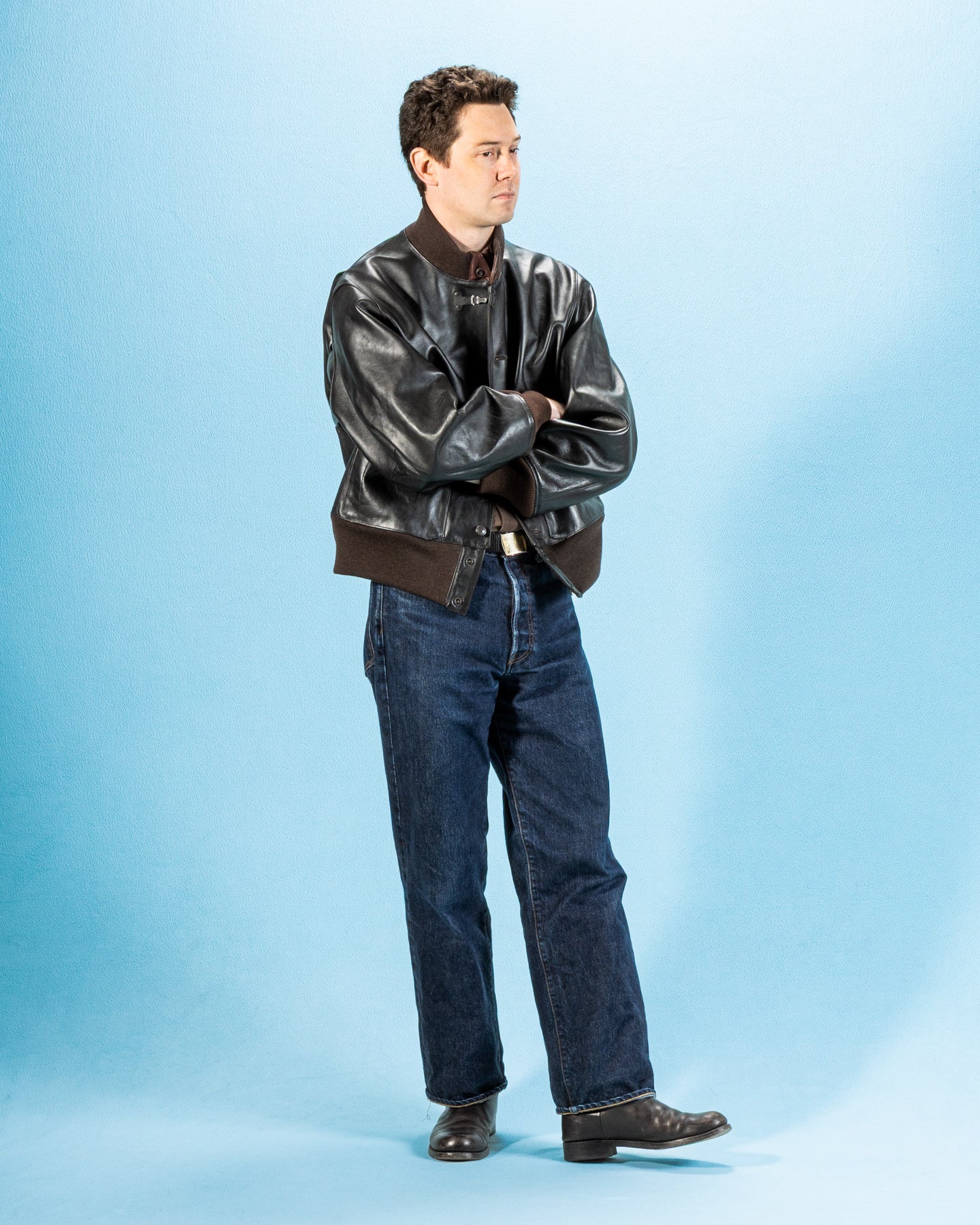 A-1 Jacket - Black Teacore Horsehide