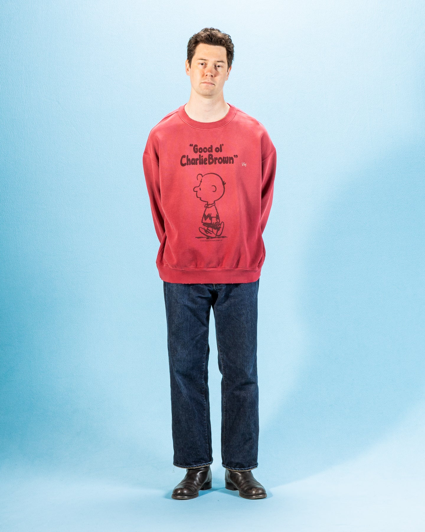 Good 'Ol Charlie Brown Sweatshirt - Red Sun Fade