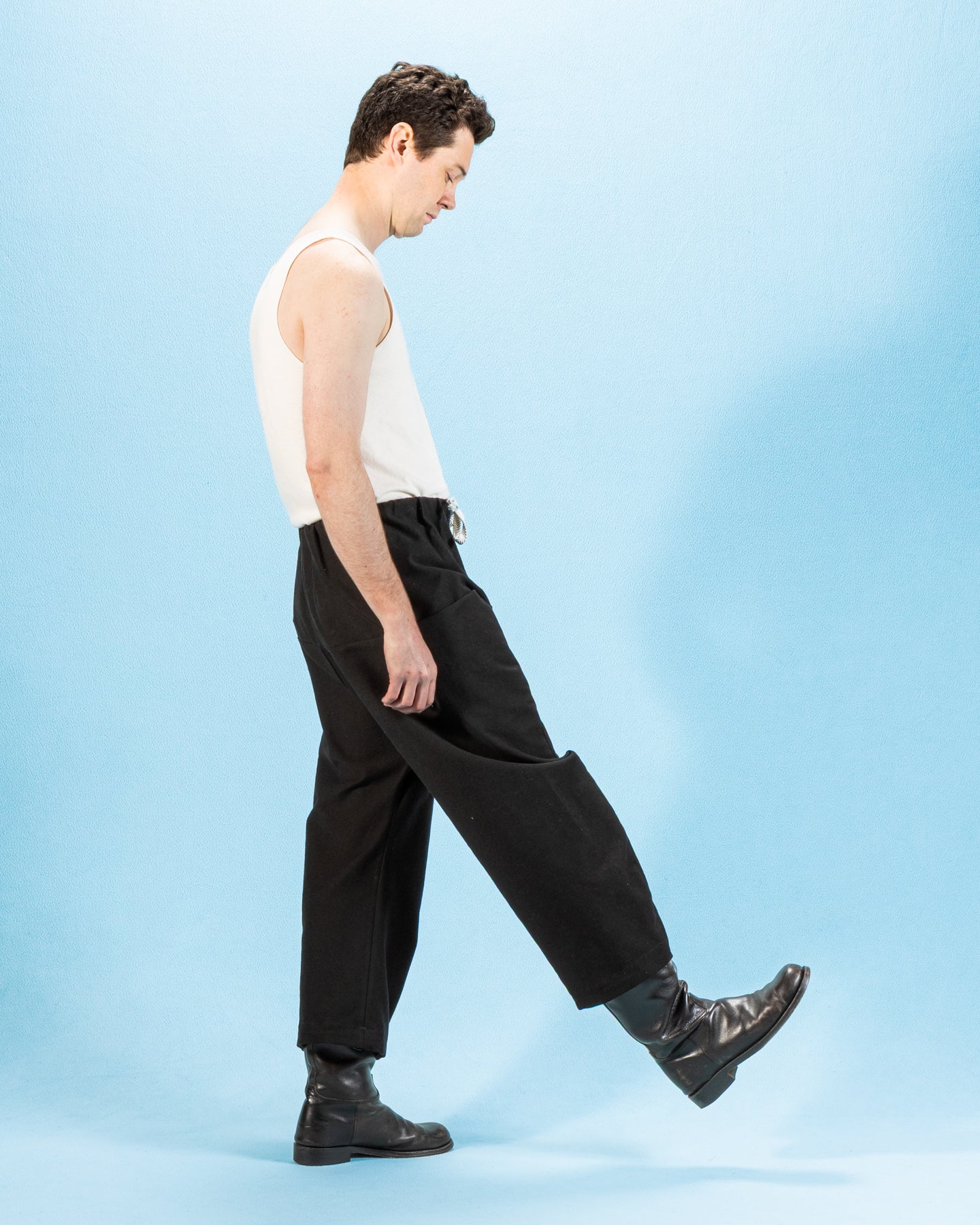 Bali Hi Pant - Ganja Black Cotton/Hemp