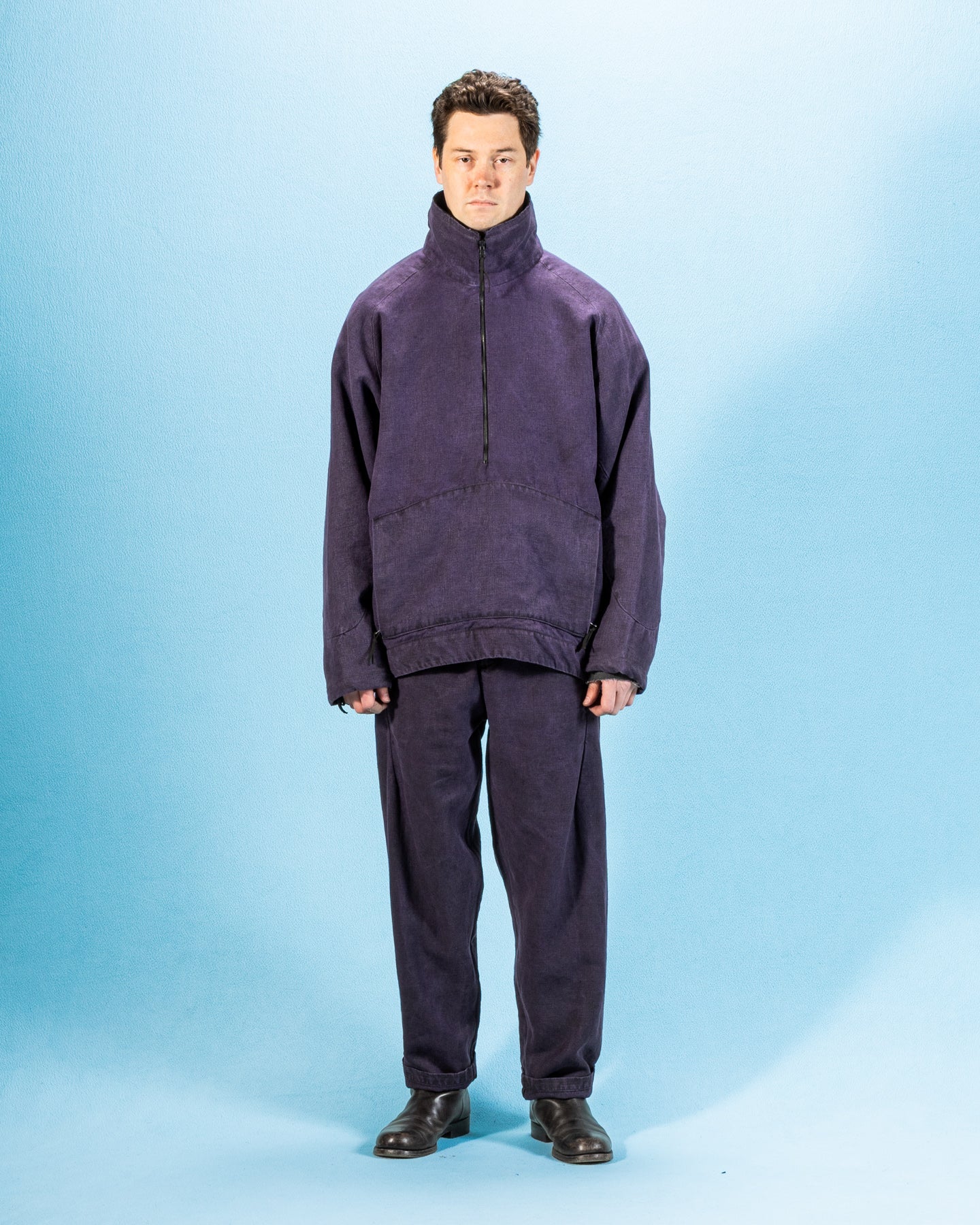 Windy Anorak Windbreaker - Uva Grape Hemp/Canvas