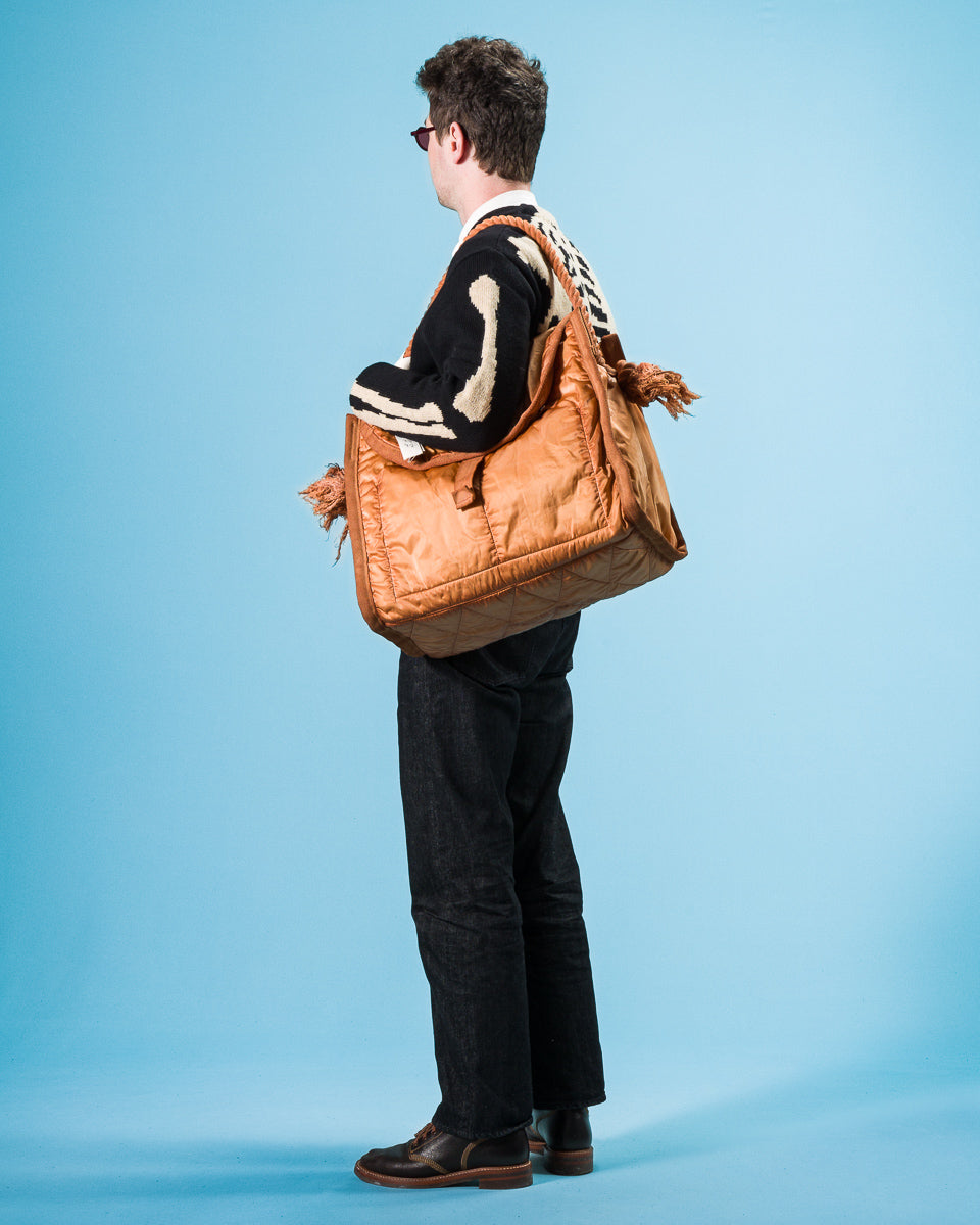 PORTER - Yoshida & Co Luggage Label OldNew Newspaper Bag (L) - Kakishibu - Standard & Strange