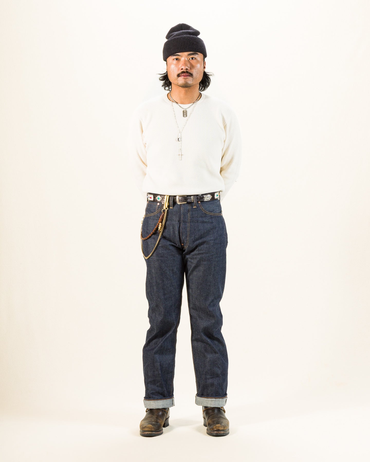 Lot OA01XX-0825 1920s Style Waist Overalls - 9oz A.M. Co. Denim