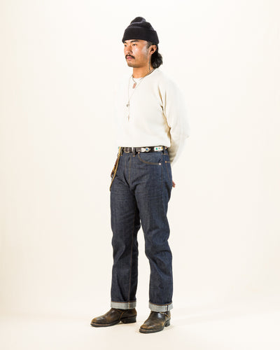 Ooe Yofukuten Lot OA01XX-0825 1920s Style Waist Overalls - 9oz A.M. Co. Denim - Standard & Strange