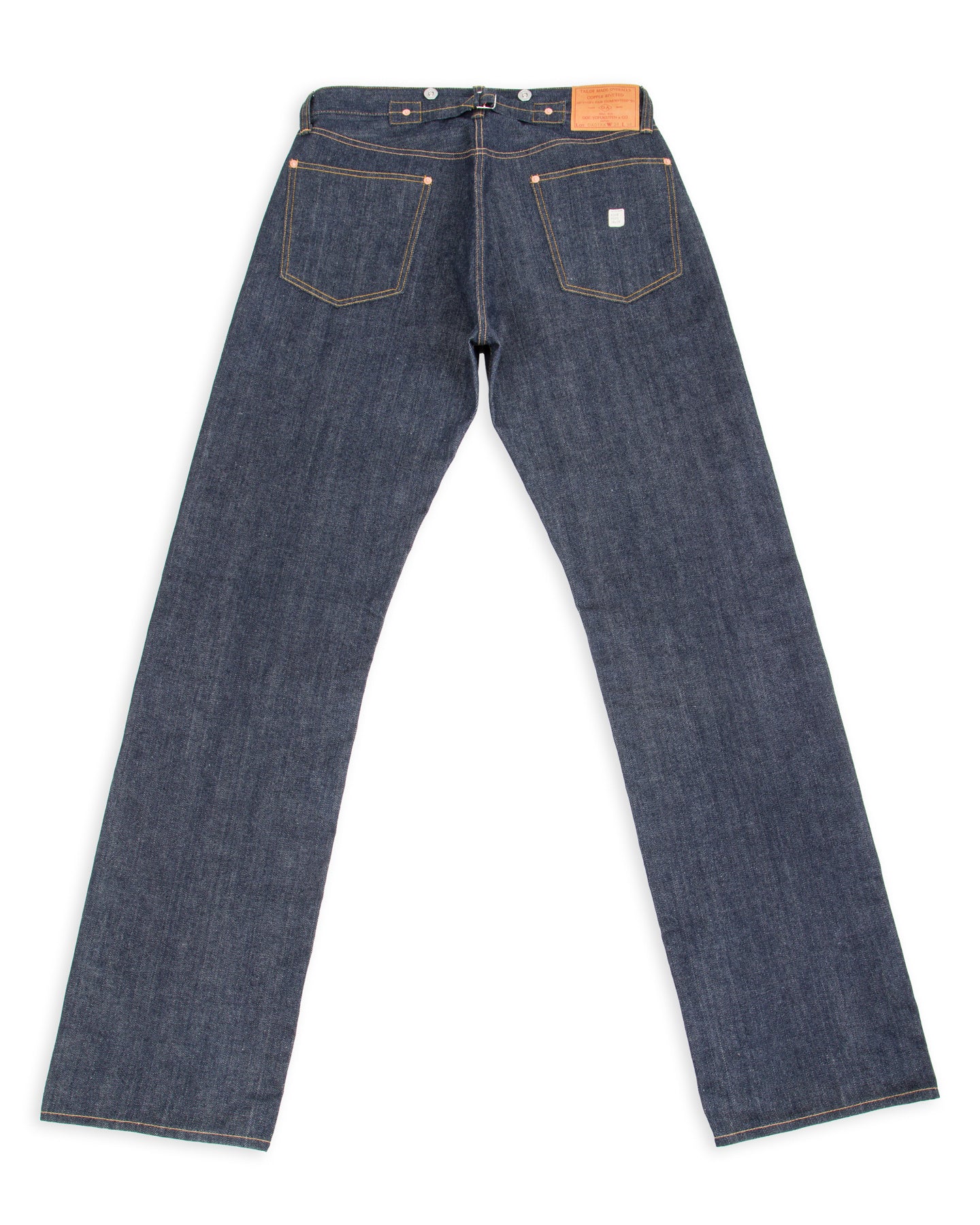パンツ ooe yofukuten OA01XX W33 Lot OA01XX-0825 1920s Style Waist Overalls - 9oz A.M. Co. Denim