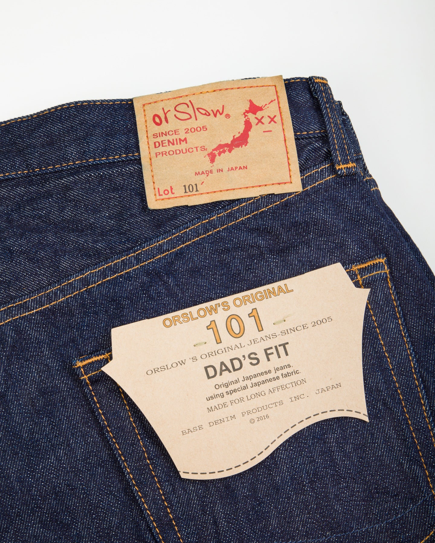OrSlow 101 Dad's Fit Denim Pants (Unisex) - One Wash – Standard