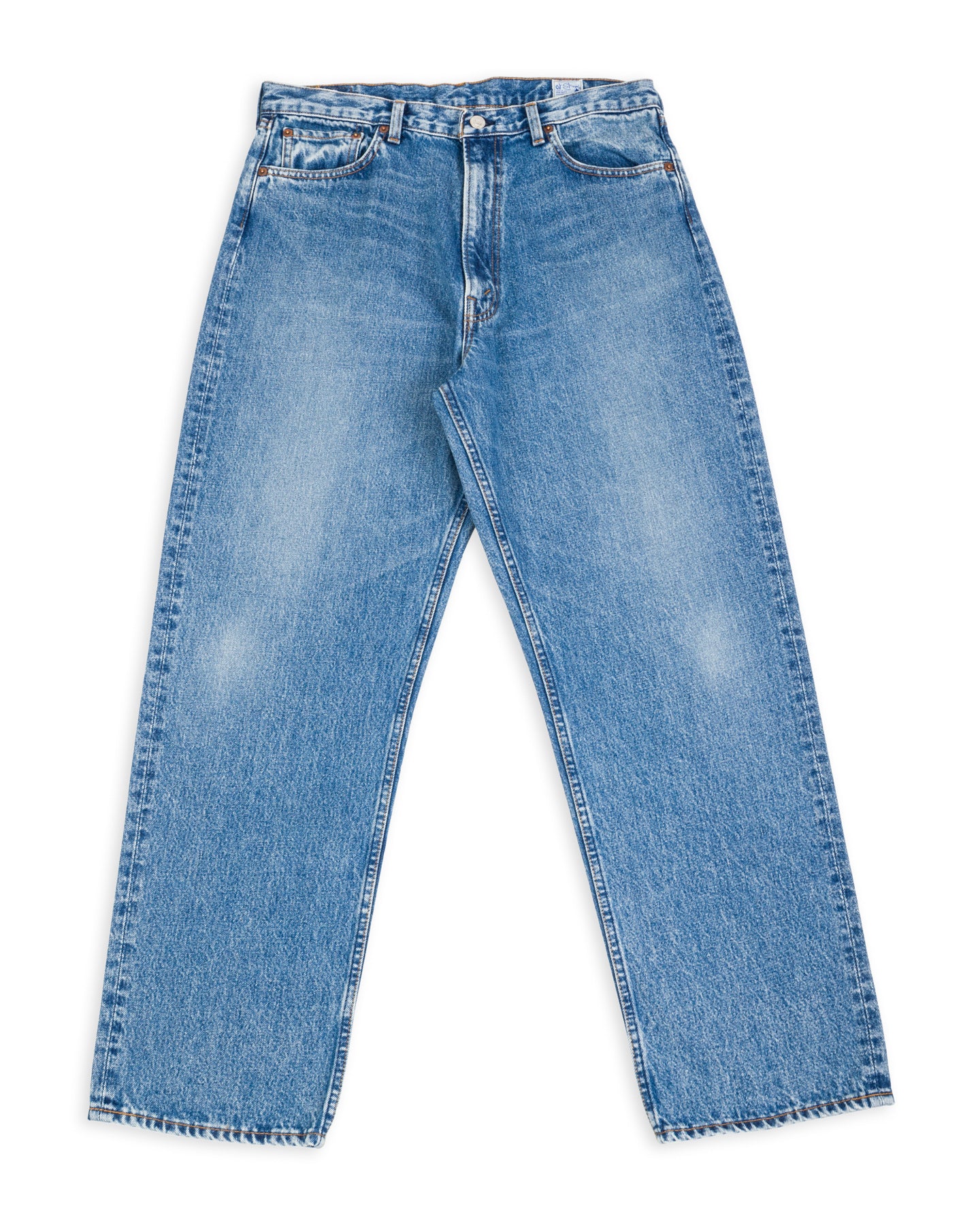 OrSlow 101 Dad's Fit Denim Pants (Unisex) - Used Wash - 00 (XXXS)