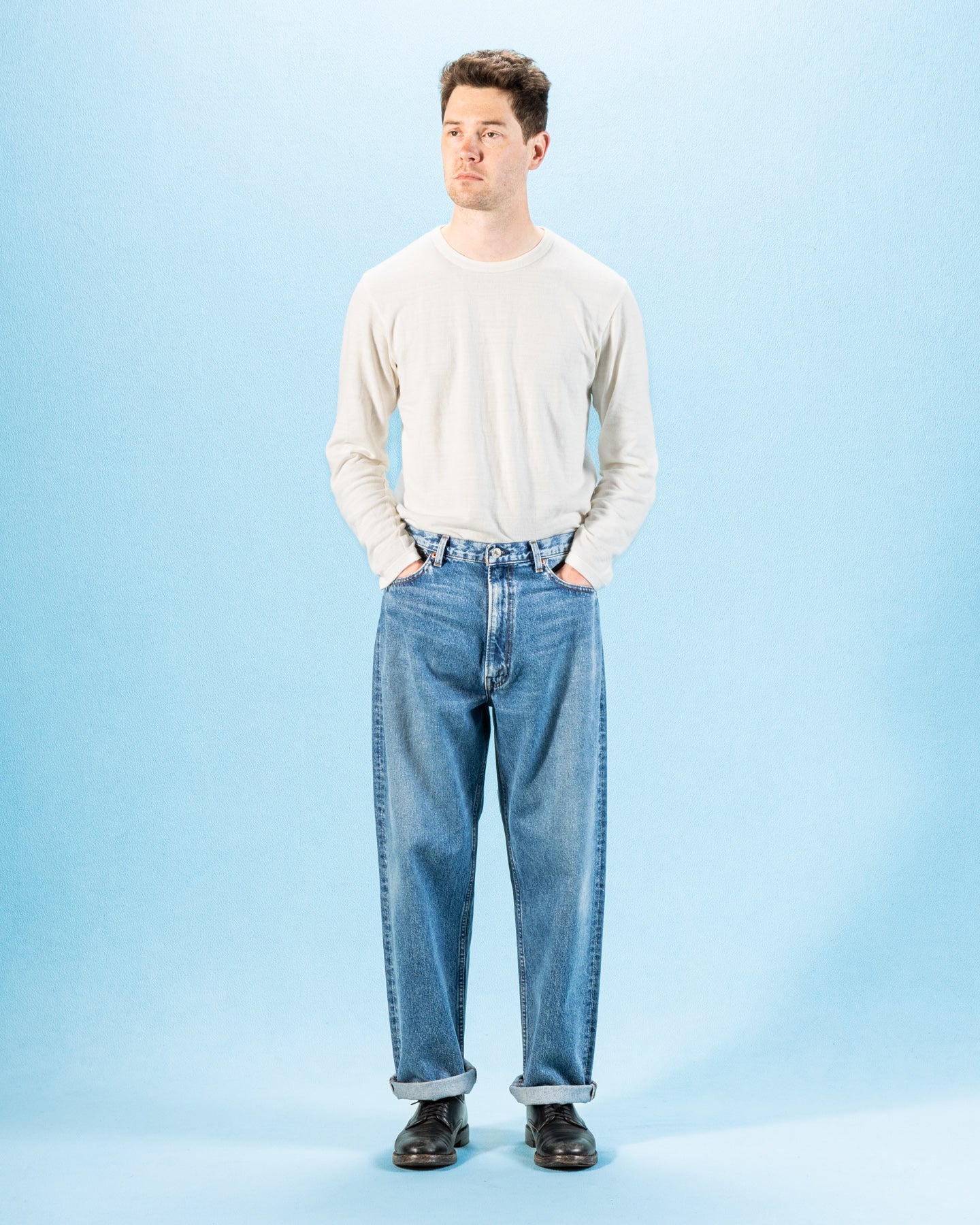 OrSlow 101 Dad's Fit Denim Pants (Unisex) - Used Wash - Standard & Strange