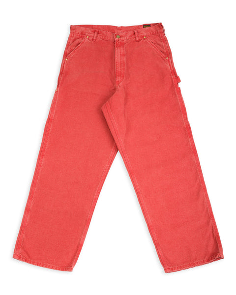 orSlow DAD’S FIT OXFORD PAINTER PANTS 2 Dad's Fit Oxford Painter Pants - Red – Standard & Strange