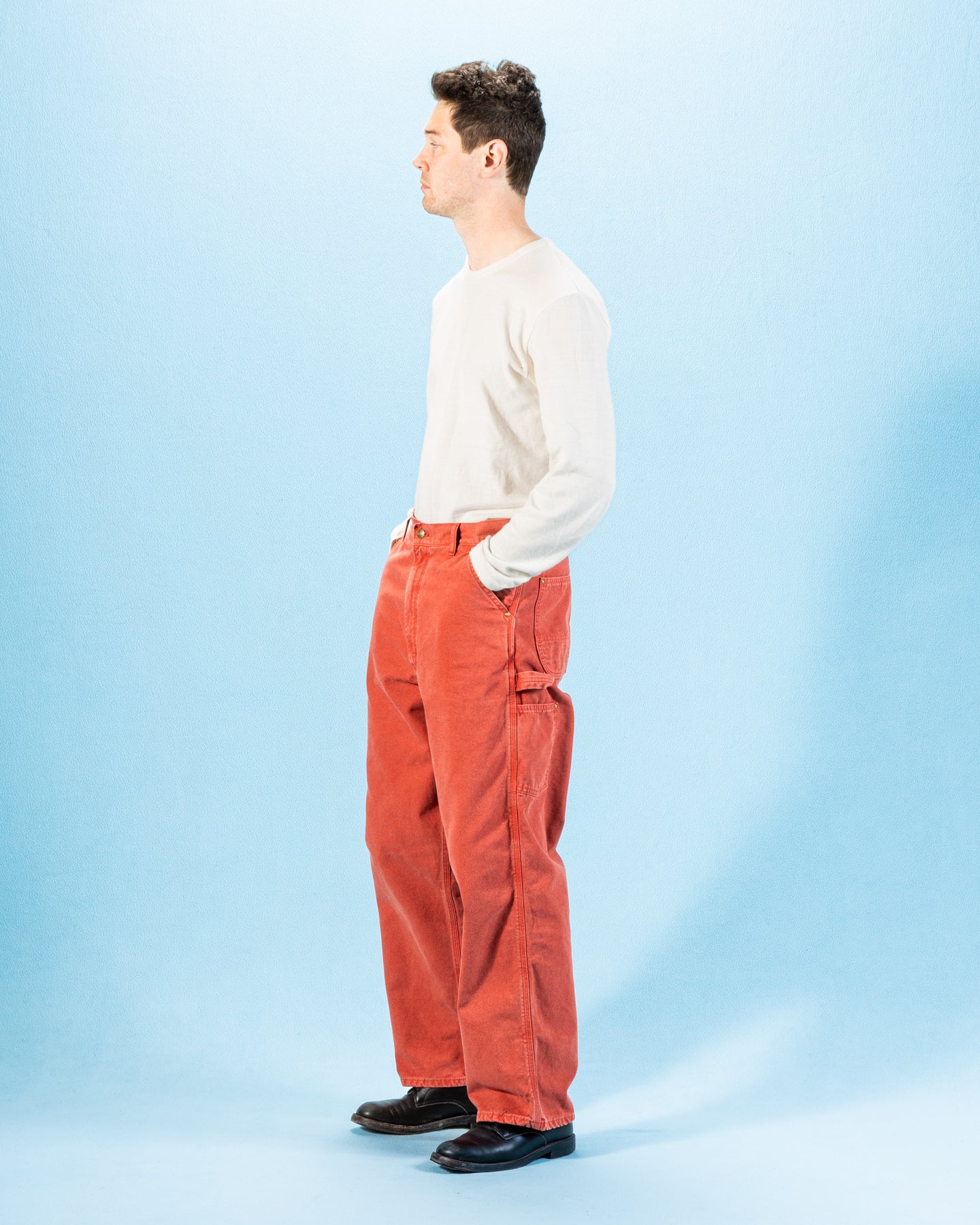 OrSlow Dad's Fit Oxford Painter Pants - Red - Standard & Strange