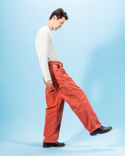 OrSlow Dad's Fit Oxford Painter Pants - Red - Standard & Strange