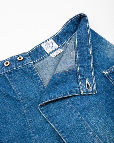 OrSlow Denim Overlap Skirt - Denim Used - Standard & Strange