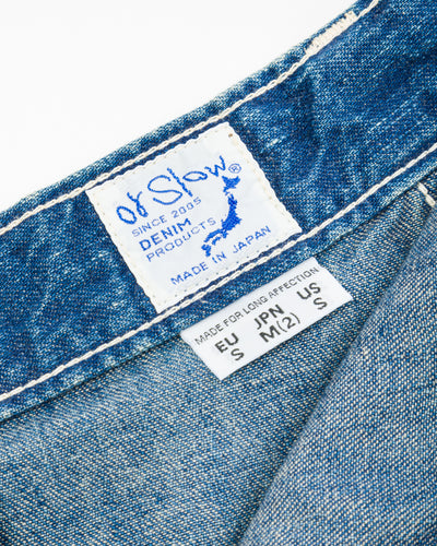 OrSlow Denim Overlap Skirt - Denim Used - Standard & Strange