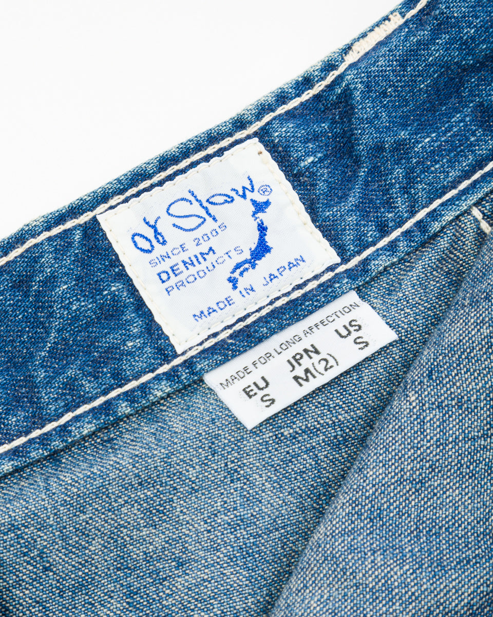 OrSlow Denim Overlap Skirt - Denim Used - Standard & Strange