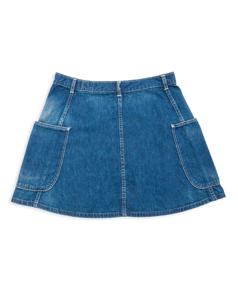 Denim Overlap Skirt - Denim Used – Standard & Strange