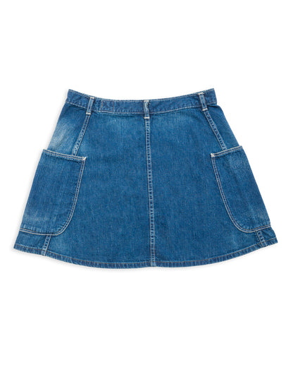 OrSlow Denim Overlap Skirt - Denim Used - Standard & Strange