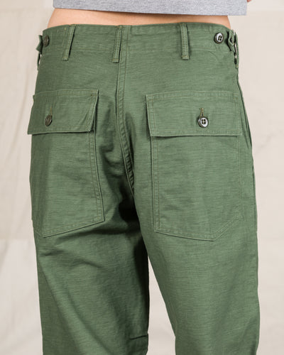 OrSlow Fatigue Pants - Regular Fit - Olive Reverse Sateen - Standard & Strange