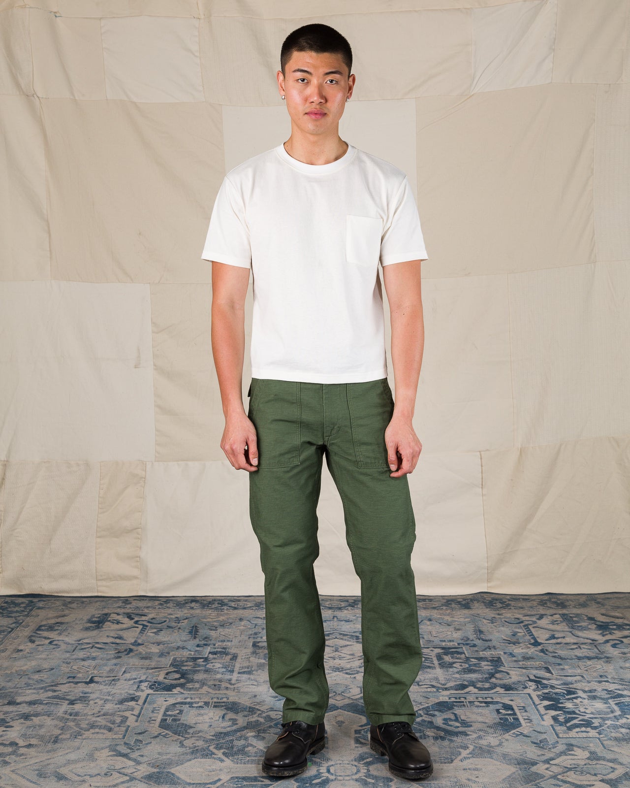 OrSlow Fatigue Pants - Regular Fit - Olive Reverse Sateen – Standard &  Strange