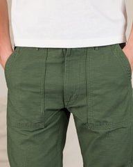 OrSlow Fatigue Pants - Regular Fit - Olive Reverse Sateen - Standard & Strange