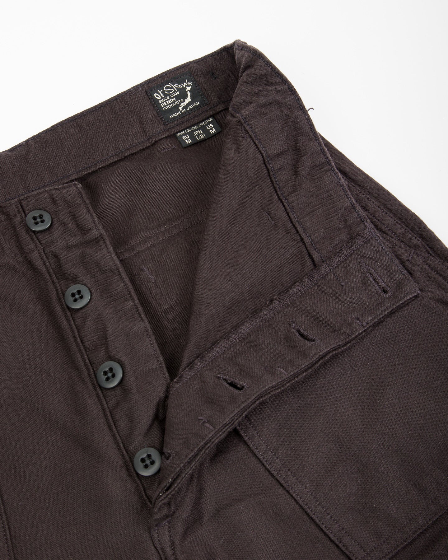 OrSlow Fatigue Pants - Regular Fit - Black - Standard & Strange