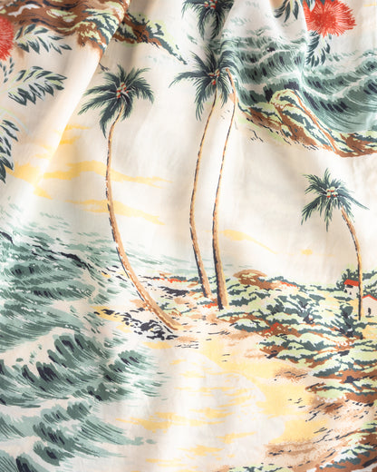 OrSlow Hawaiian Gathered Skirt - Ecru - Standard & Strange