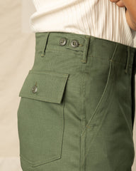 OrSlow High Waist Fatigue Pants - Green - Standard & Strange