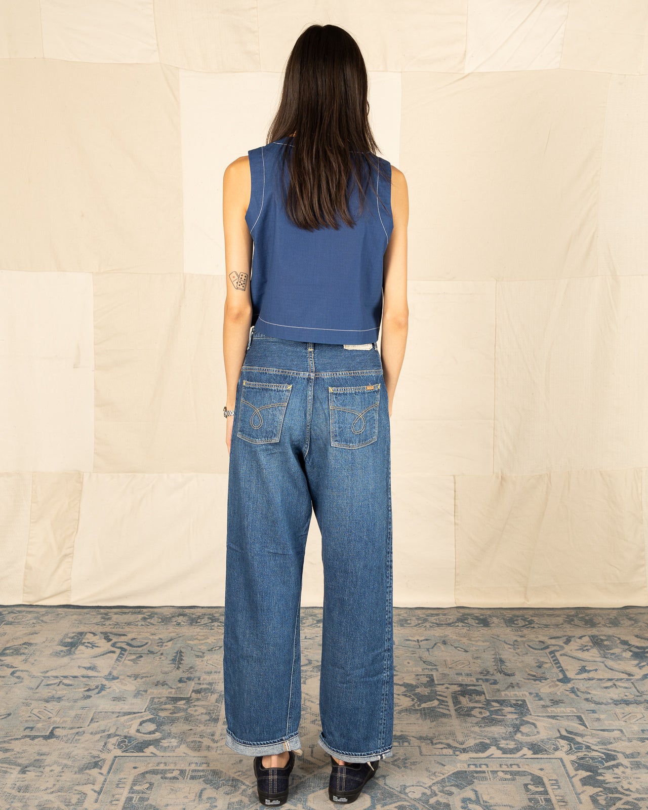 OrSlow Jasmin High Waist Original Selvedge Denim Pants - Denim