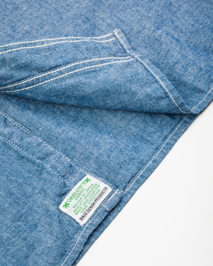 OrSlow Relax Fit Chambray Work Shirt - Blue Chambray - Standard & Strange