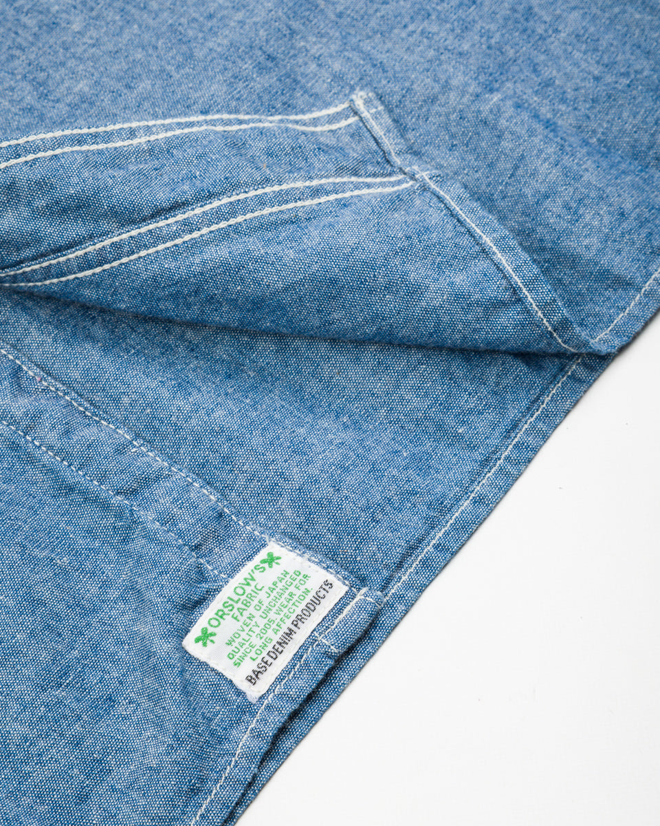 OrSlow Relax Fit Chambray Work Shirt - Blue Chambray - Standard & Strange