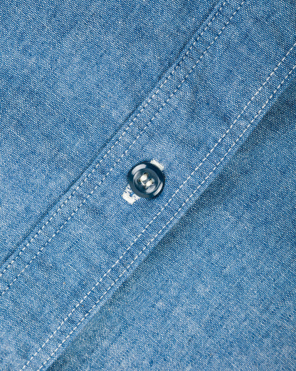 OrSlow Relax Fit Chambray Work Shirt - Blue Chambray - Standard & Strange
