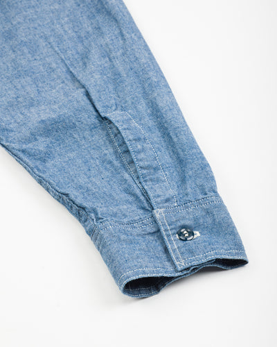 OrSlow Relax Fit Chambray Work Shirt - Blue Chambray - Standard & Strange