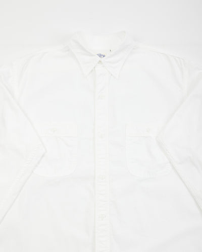 OrSlow Relax Fit Chambray Work Shirt - White - Standard & Strange