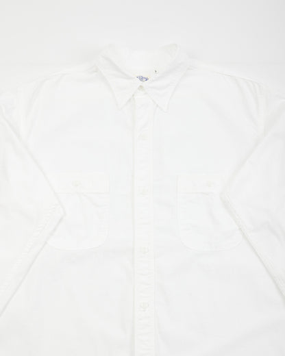 OrSlow Relax Fit Chambray Work Shirt - White - Standard & Strange