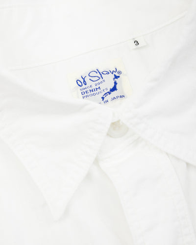 OrSlow Relax Fit Chambray Work Shirt - White - Standard & Strange