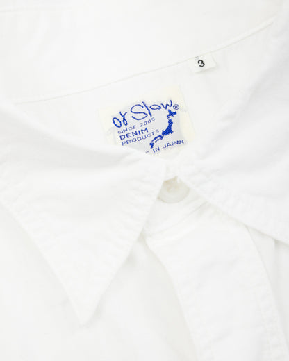 OrSlow Relax Fit Chambray Work Shirt - White - Standard & Strange