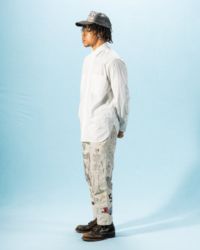 OrSlow Relax Fit Chambray Work Shirt - White - Standard & Strange