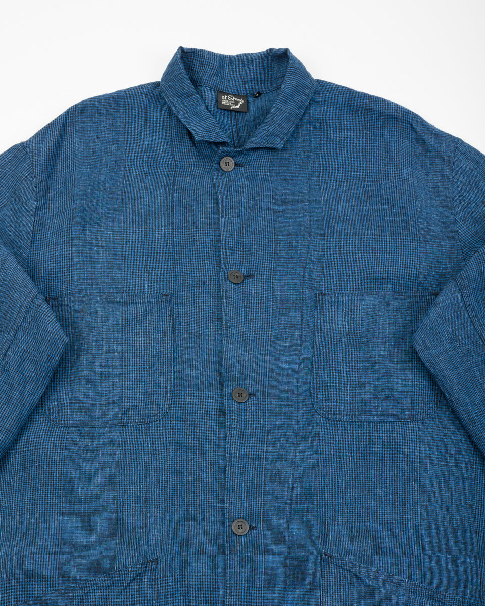 Shop Coat (Unisex) - Indigo Check – Standard & Strange