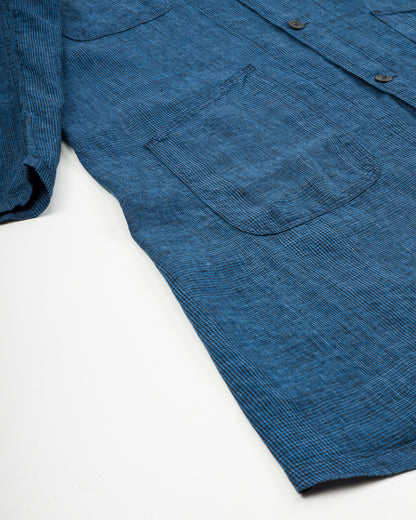 OrSlow Shop Coat (Unisex) - Indigo Check - Standard & Strange