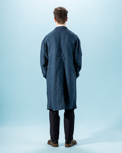 OrSlow Shop Coat (Unisex) - Indigo Check - Standard & Strange