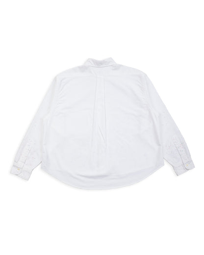 OrSlow Short Button Down Shirt - White w/Paint - Standard & Strange