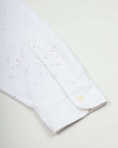 OrSlow Short Button Down Shirt - White w/Paint - Standard & Strange
